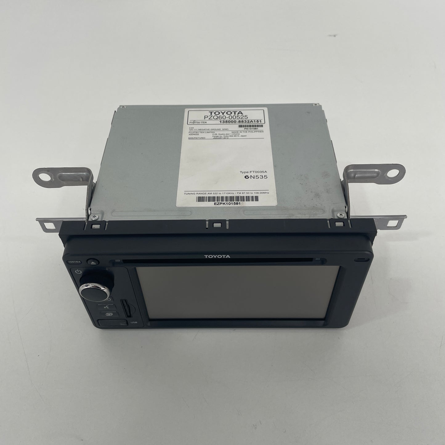 Toyota Corolla ZRE182R 2012-2015 Head Unit PZQ60-00525 | OEM