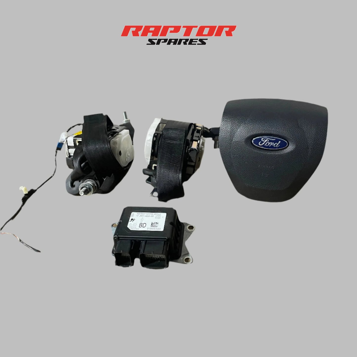 Ford Ranger 2015-2022 PX2 PX3 Dash Airbag Set + Restraint Module & Seatbelts OEM