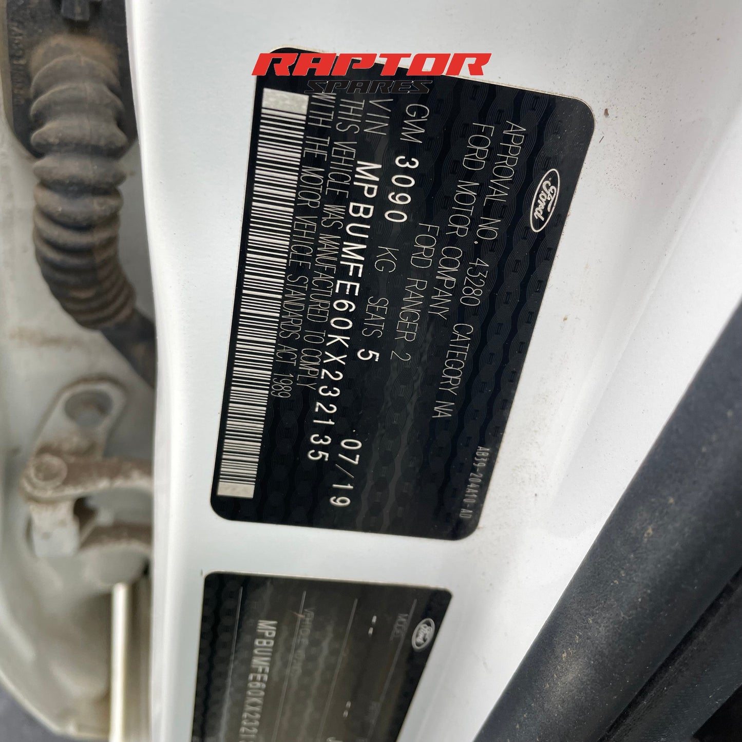 Ford Ranger 4x4 Raptor Double Cab 2019 2.0L Diesel Automatic Transmission