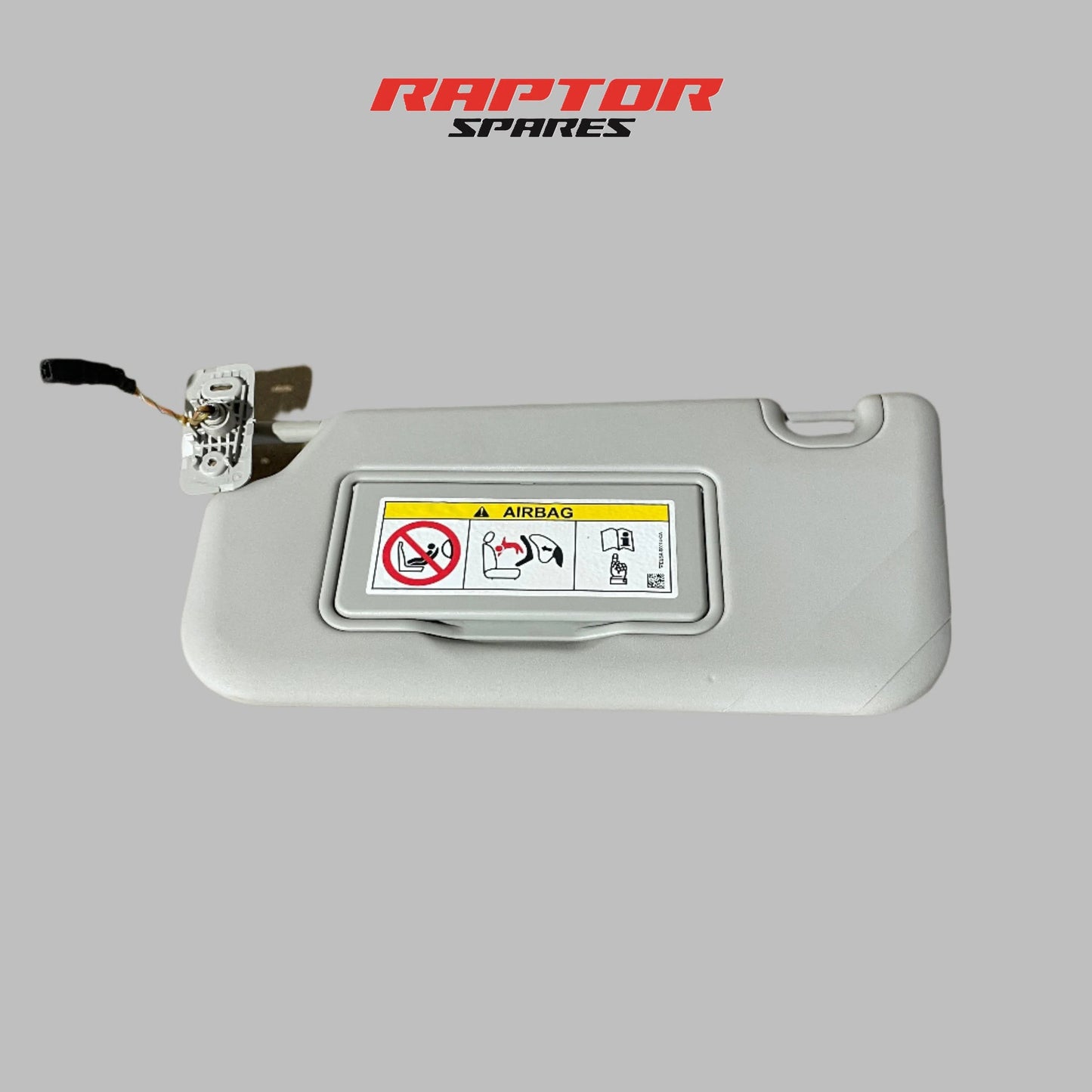 Ford Ranger Left Sun Visor Grey Sliding with Light PX2 PX3 07/2015 to 04/2022