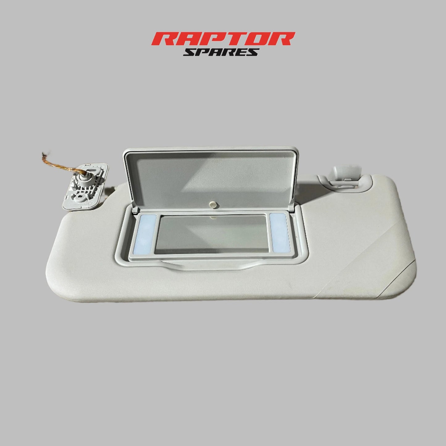 Ford Ranger Left Sun Visor Grey Sliding with Light PX2 PX3 07/2015 to 04/2022