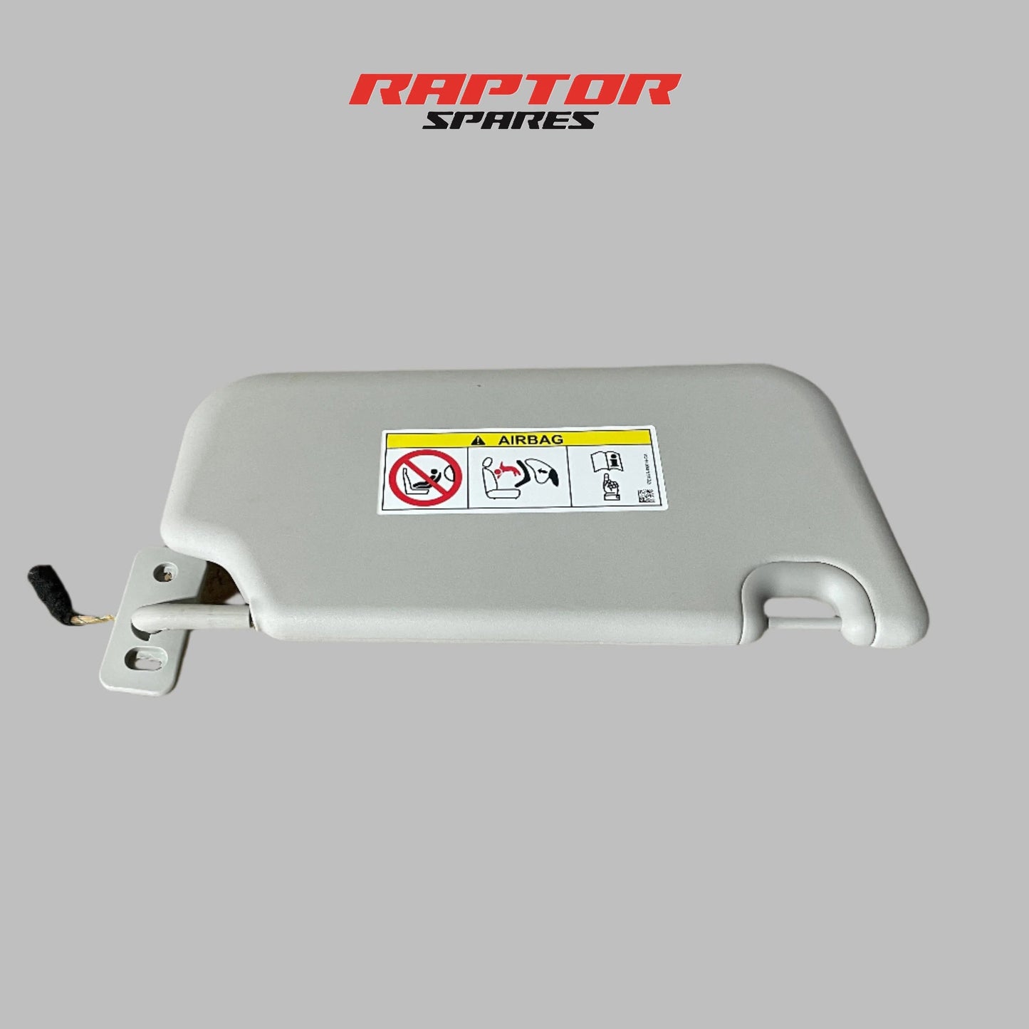 Ford Ranger Left Sun Visor Grey Sliding with Light PX2 PX3 07/2015 to 04/2022