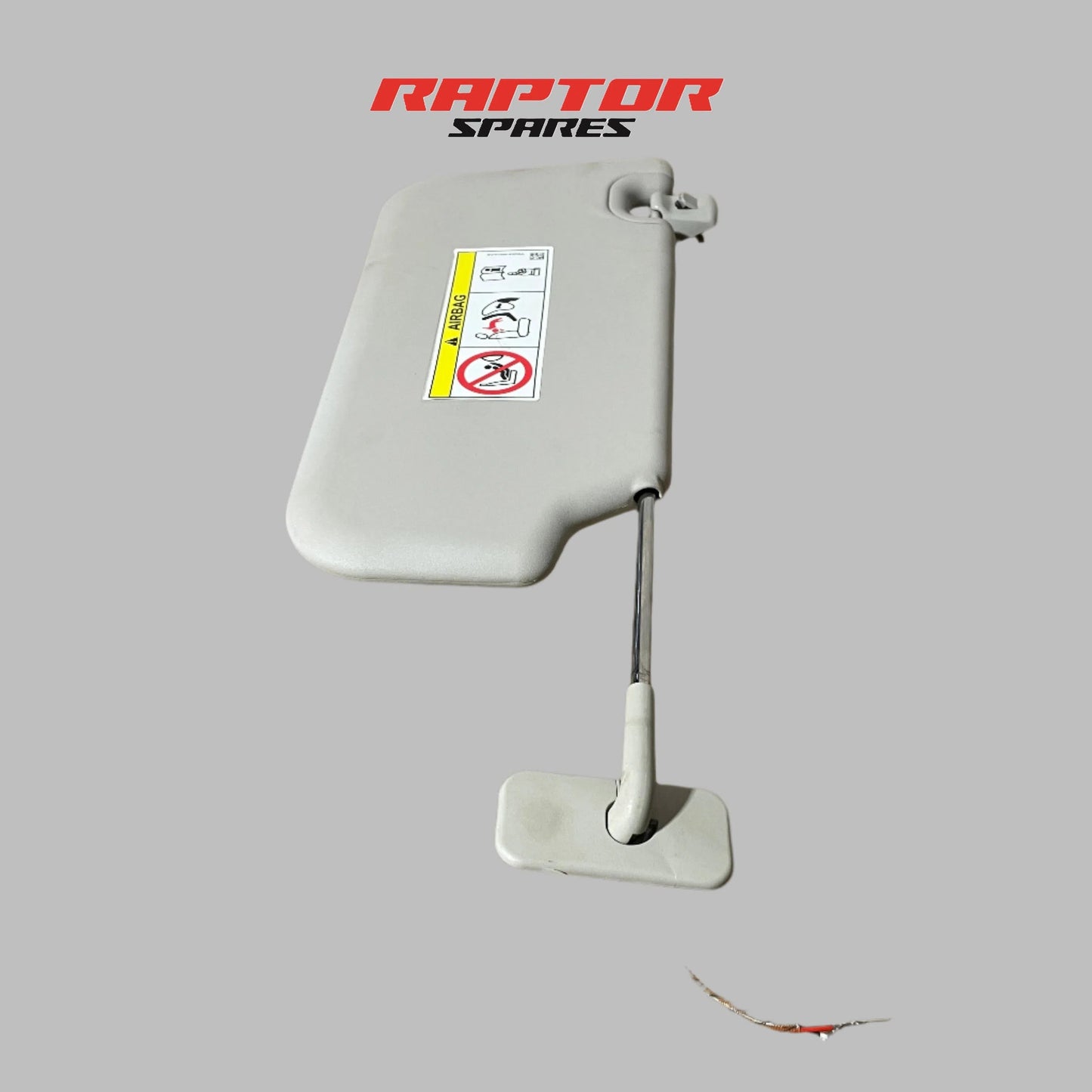 Ford Ranger Left Sun Visor Grey Sliding with Light PX2 PX3 07/2015 to 04/2022