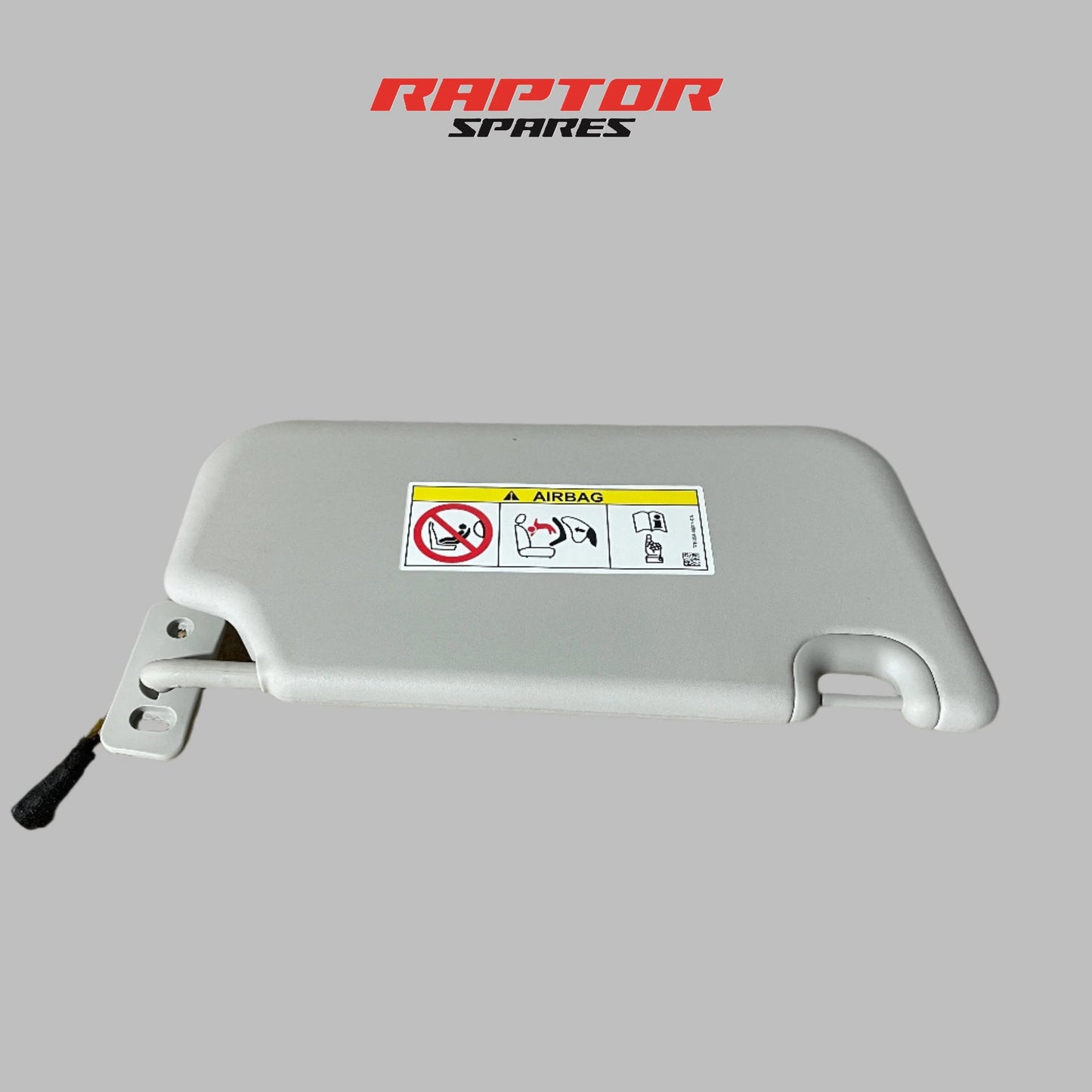Ford Ranger Left Sun Visor Grey Sliding with Light PX2 PX3 07/2015 to 04/2022