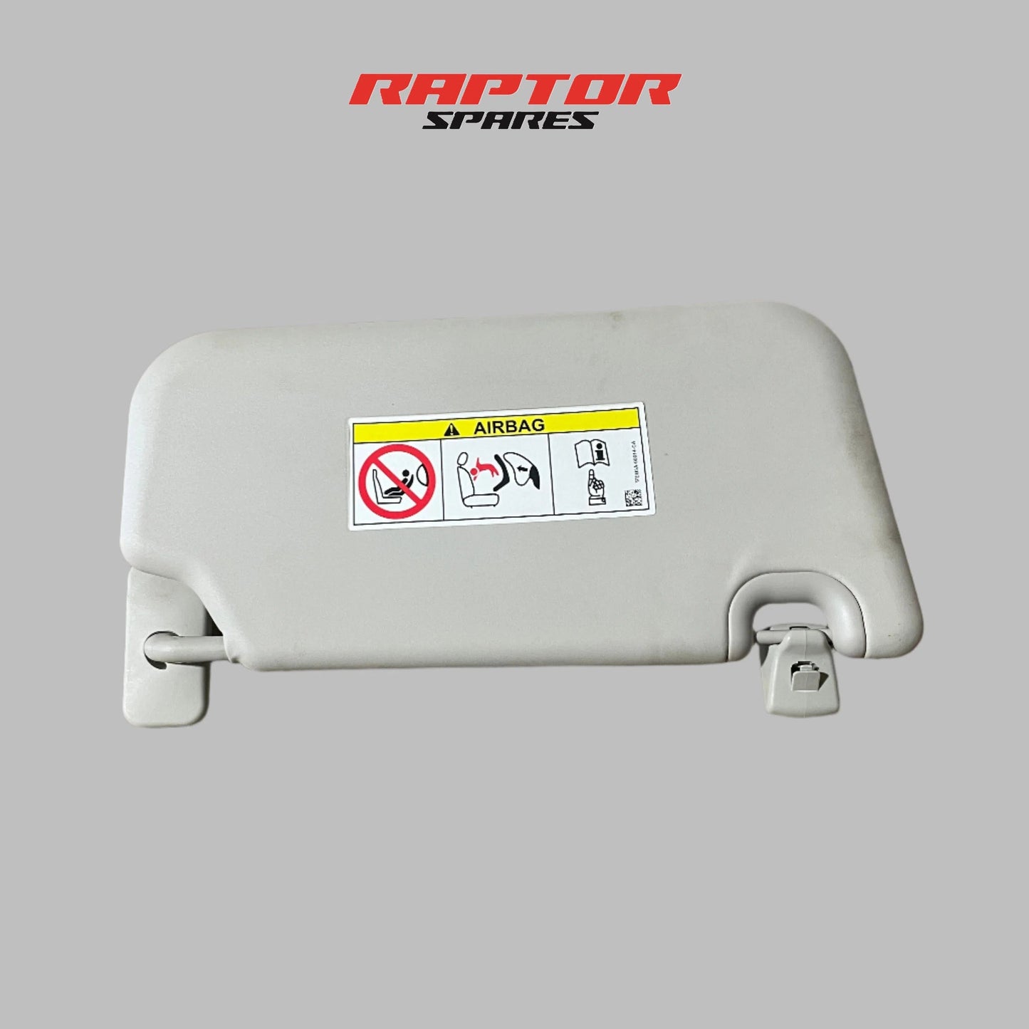 Ford Ranger Left Sun Visor Grey Sliding with Light PX2 PX3 07/2015 to 04/2022