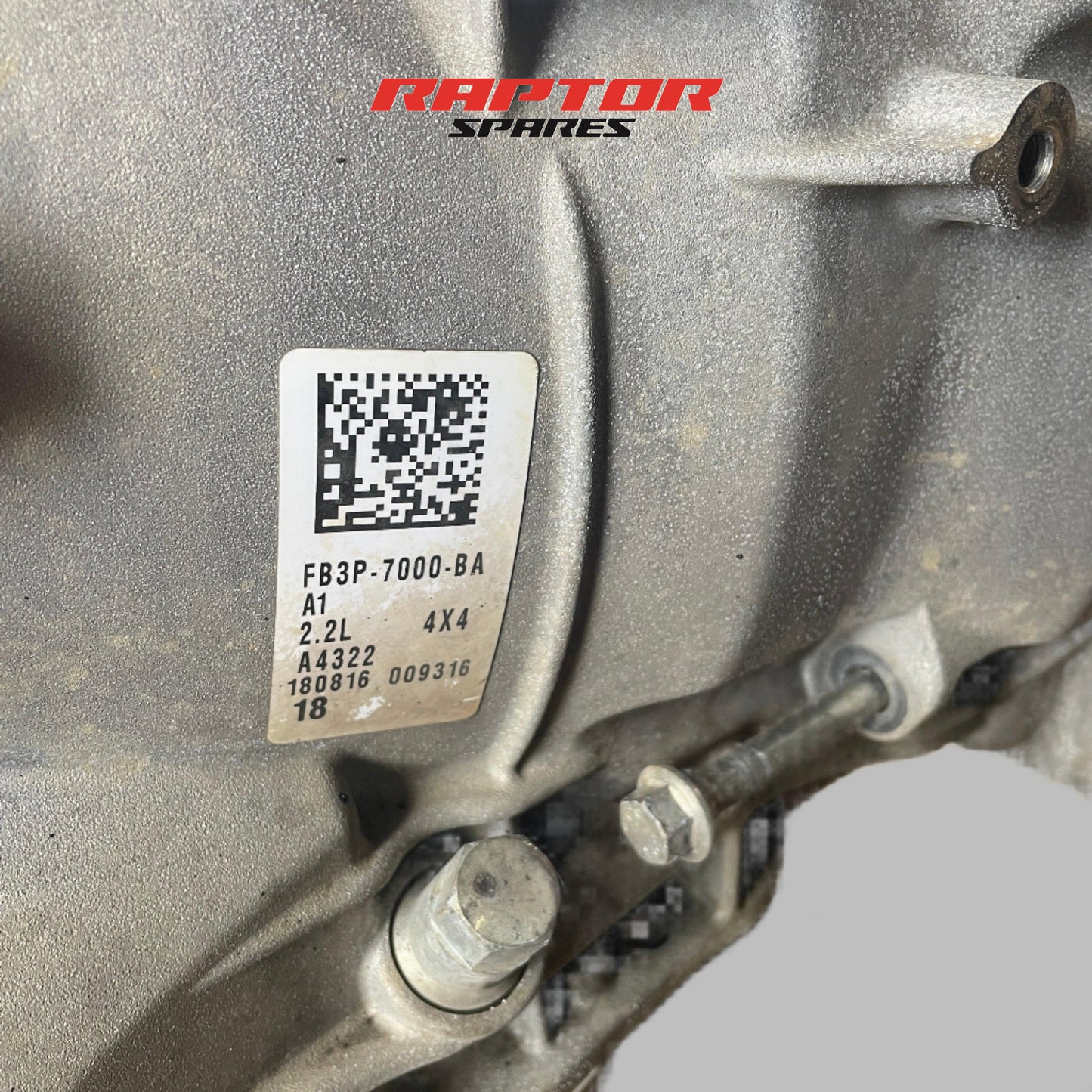 Ford Ranger PX1/PX2/PX3 2011-2022 6R80 6-Speed Auto Gearbox 2.2L 4x4 FB3P-7000-BA