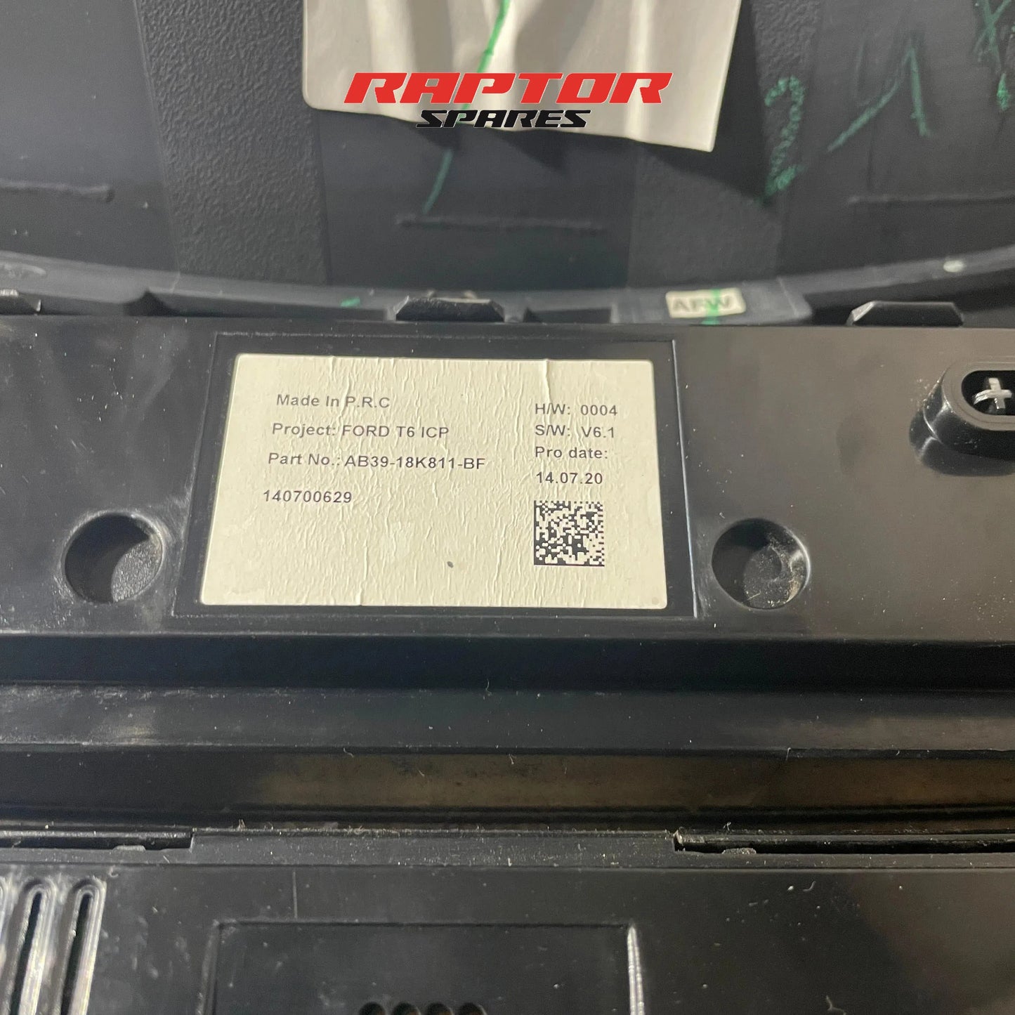 Ford Ranger PX MK1 Infotainment Control Panel AB39-18K811-BF (2011–2015)