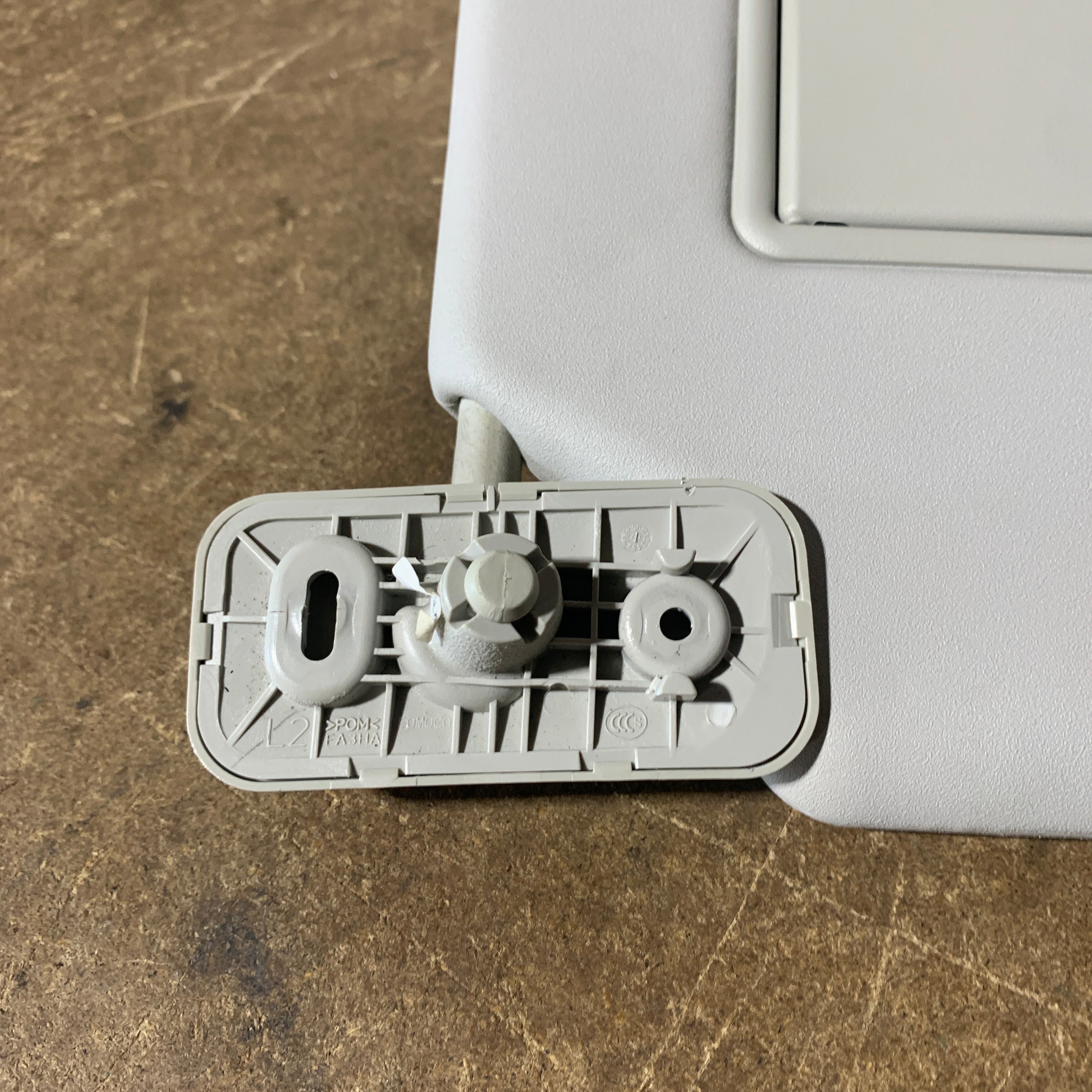 Mazda BT-50 Sun Visor Left Side OEM Grey with Vanity Mirror (2011–2020)