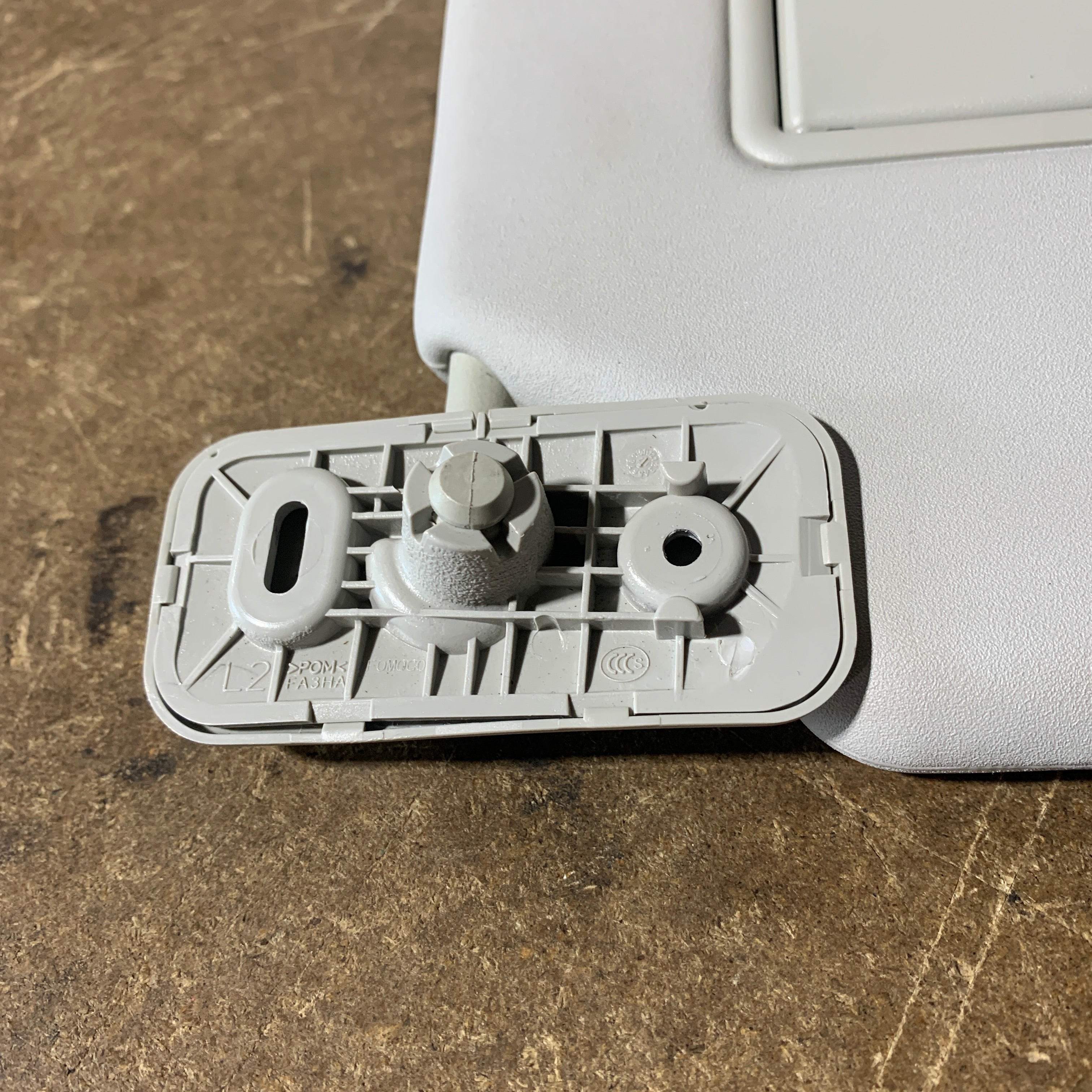 Mazda BT-50 Sun Visor Left Side OEM Grey with Vanity Mirror (2011–2020)