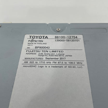 Toyota Corolla ZRE182R Head Unit Screen 2015-2018 86100-12754 Nav