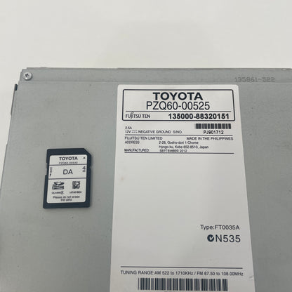 Toyota Corolla ZRE182 Hatch Head Unit Touchscreen Radio PZQ60-00525 2012-2015