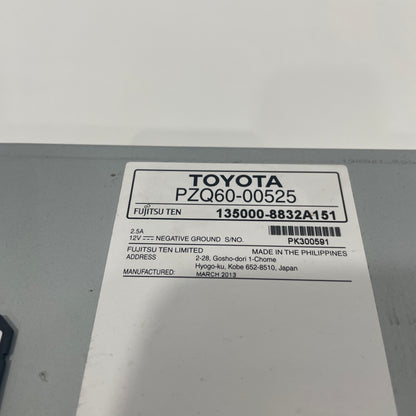 Toyota Corolla ZRE182 2012–2015 Head Unit Display PZQ60-00525 OEM
