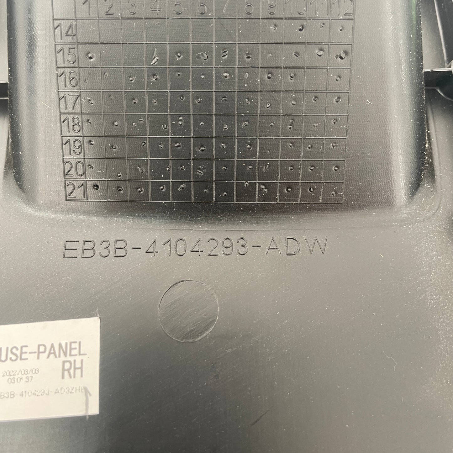Ford Ranger PX2 PX3 Everest Fuse Panel Cover RH (2015-2023) EB3B-4104293-ADW
