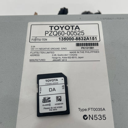 Toyota Corolla ZRE182R 2012-2015 Head Unit PZQ60-00525 | OEM