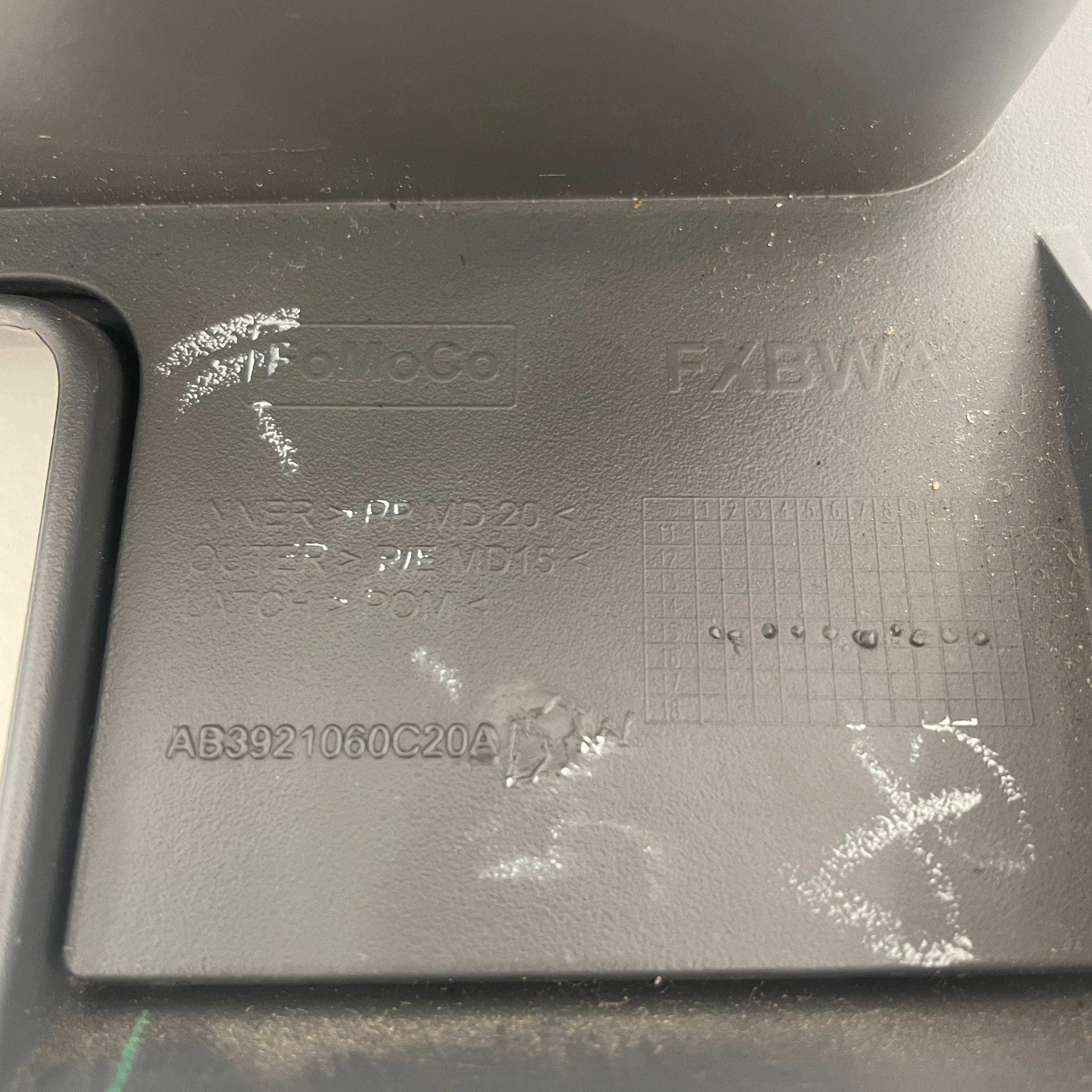 Mazda BT-50 2011–2020 Fuse Box Cover Coin Storage Panel OEM Genuine