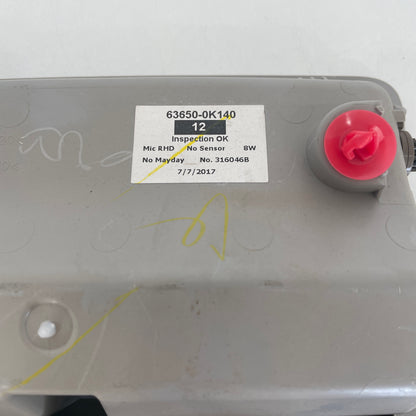 Toyota Hilux GUN126R 2015–2023 Overhead Console 63650-0K700-B0 | OEM