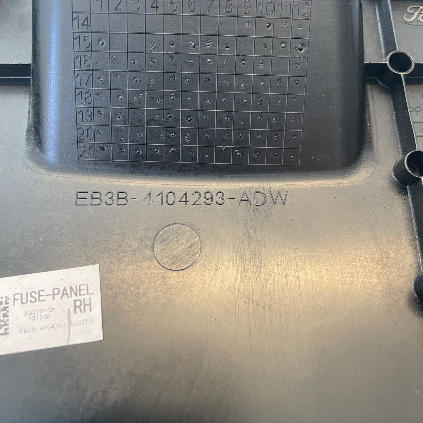 Ford Ranger PX2 PX3 Everest Fuse Panel Cover RH (2015-2022) EB3B-4104293-ADW