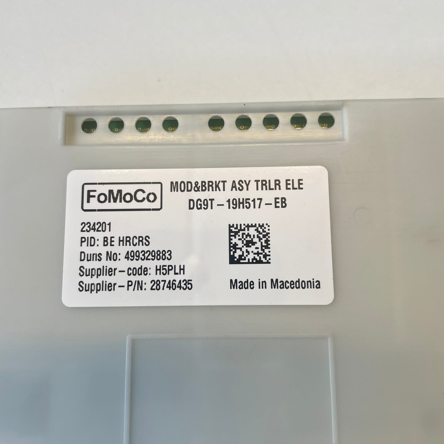 Ford Ranger PX2 PX3 Trailer Electronics Module DG9T-19H517 OEM