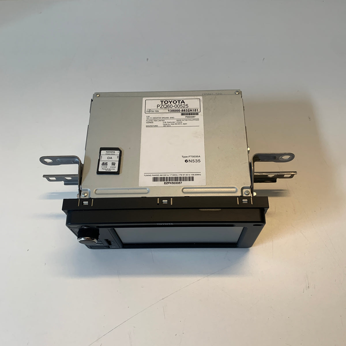 Toyota Corolla ZRE182R 2012-2015 Head Unit PZQ60-00525 | OEM