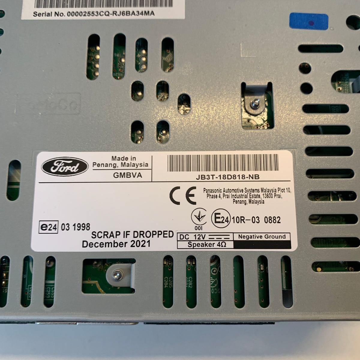 Ford Ranger PX3 8" SYNC 3 Display Stereo Head Unit 2018-2022 | OEM