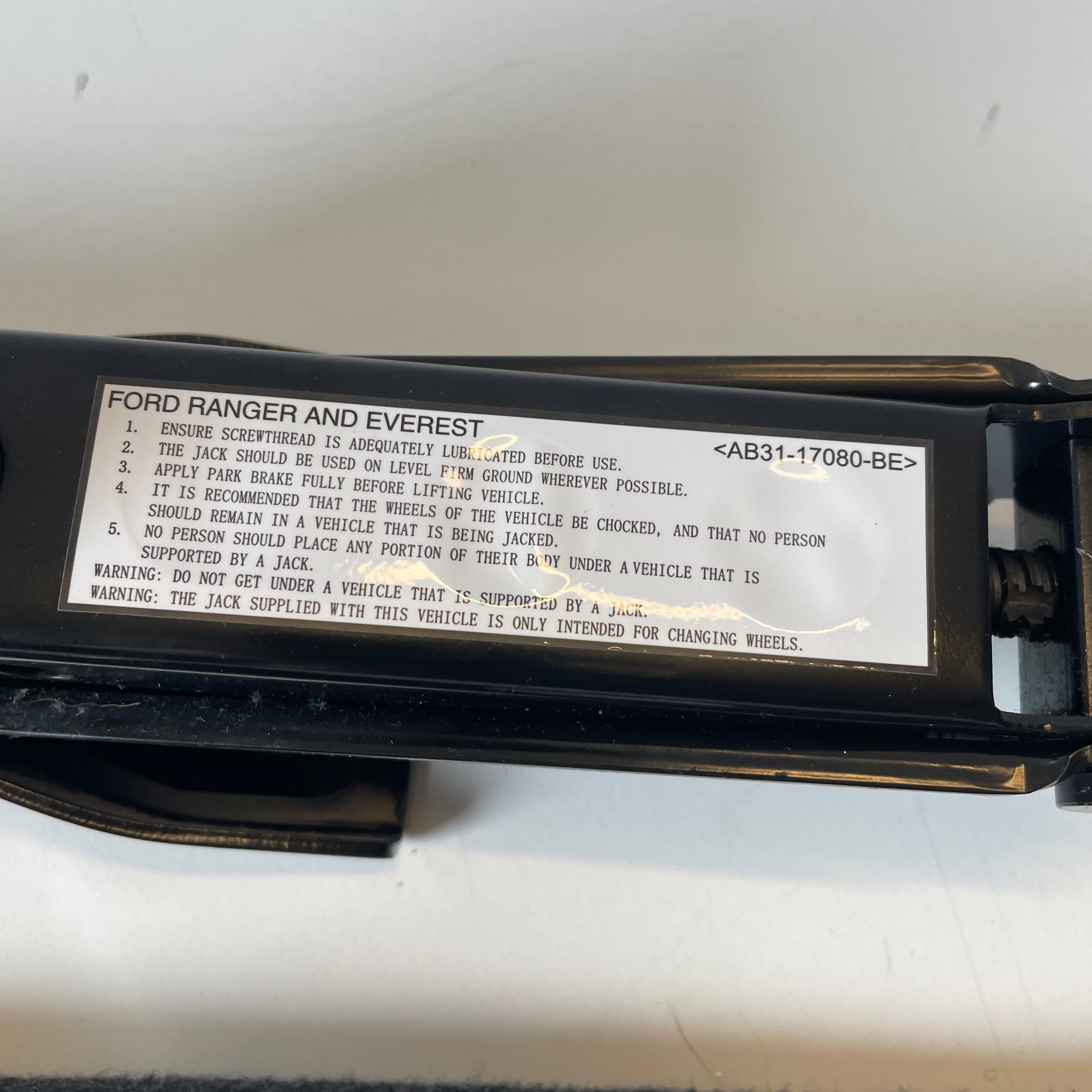 Ford Ranger Jack Set AB31-17080-BE PX Series 2011-2022 Genuine OEM