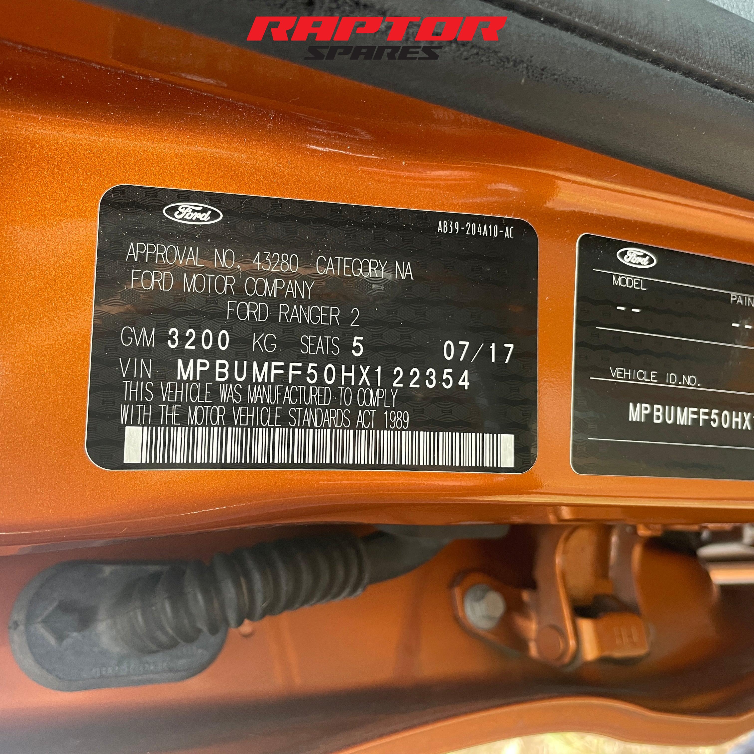 Ford Ranger 4x4 Wildtrak Double Cab 2017 3.2L Diesel Automatic Transmission