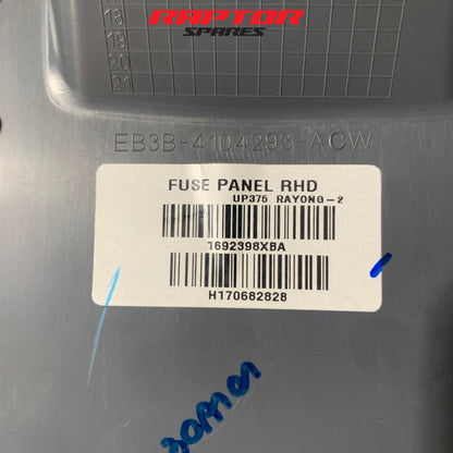 Ford Ranger Everest PX2 PX3 OBD Fuse Box Cover 2015–2022 EB3B-4104293-ACW