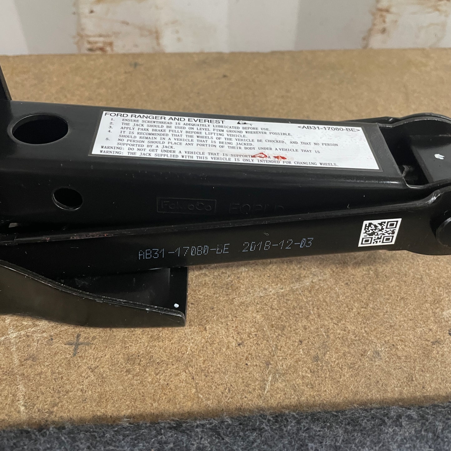 Ford Ranger Jack Set AB31-17080-BE PX Series 2011-2022 Genuine OEM