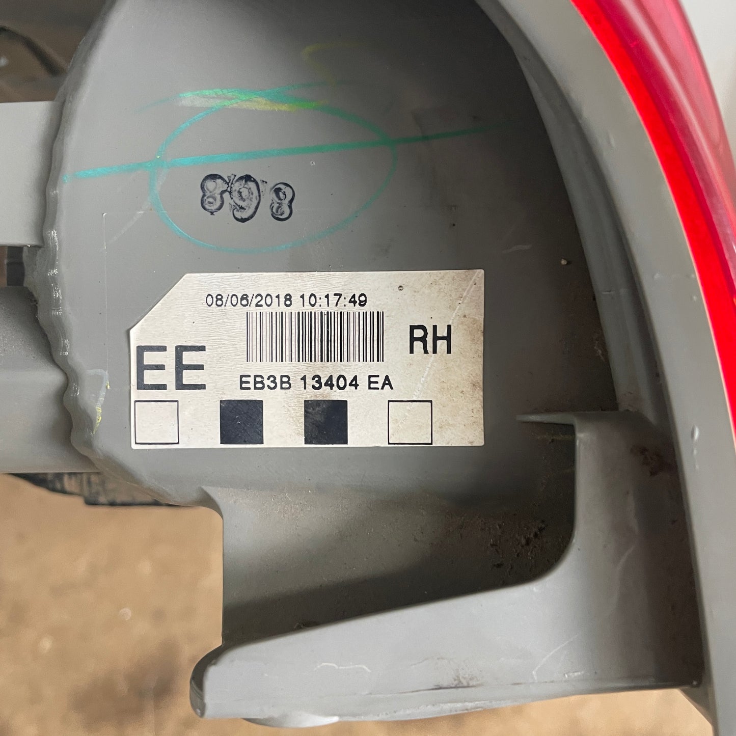 Ford Ranger PX1/PX2/PX3 Tail Light Right Side EB3B-13404-EA OEM 2011-2022