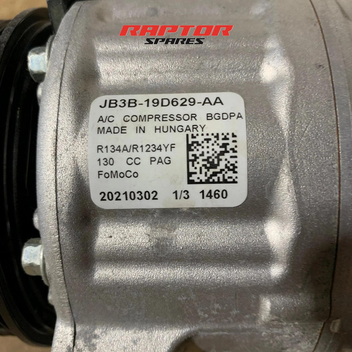 Ford Ranger PX2 PX3 2015–2022 A/C Compressor JB3B-19D629-AA OEM