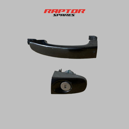 Ford Ranger PX2 Wildtrak (2015–2018) Front Right Door Handle w/ Lock Black