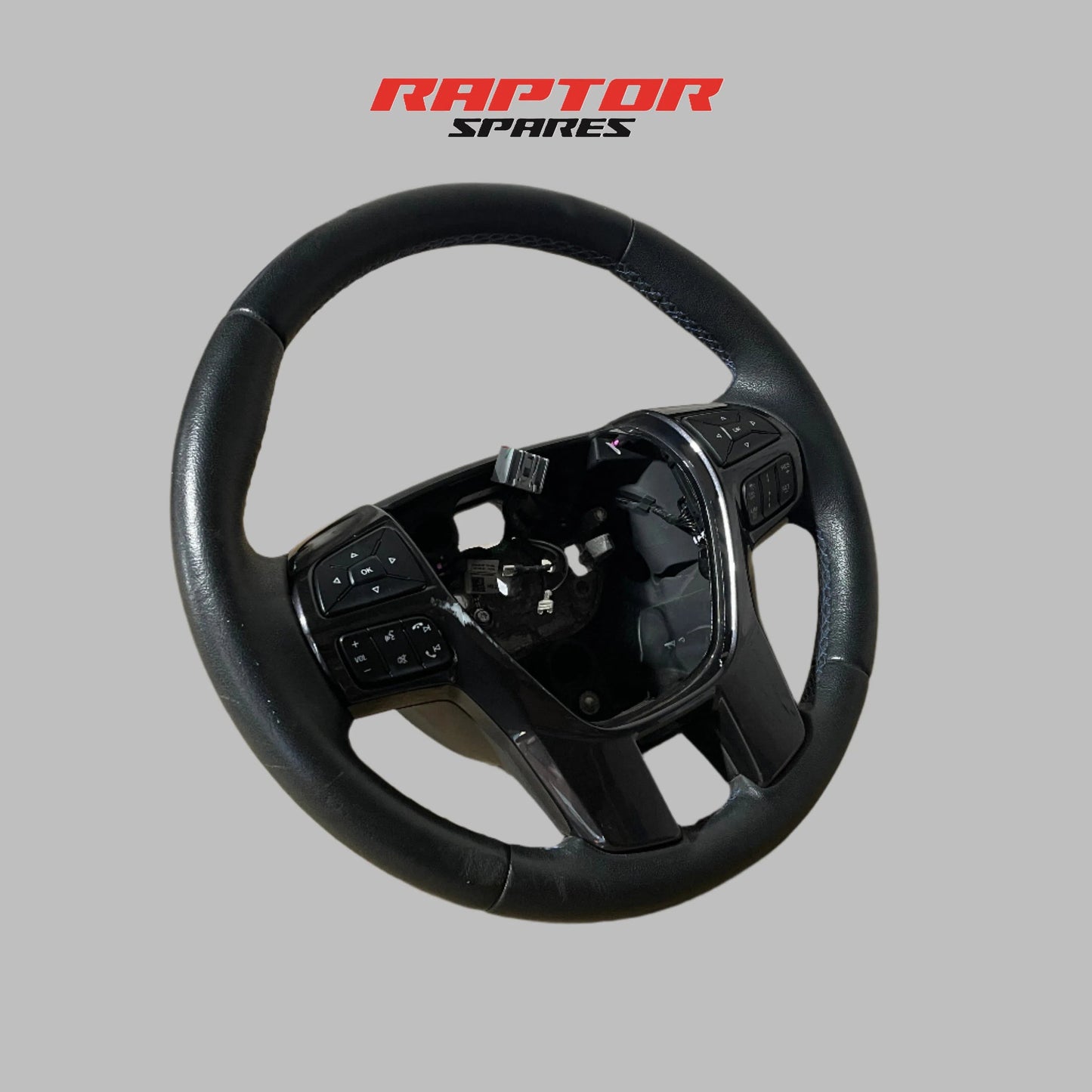 Ford Ranger Steering Wheel Leather Black PX2 PX3 02/2017 to 04/2022 Genuine OEM