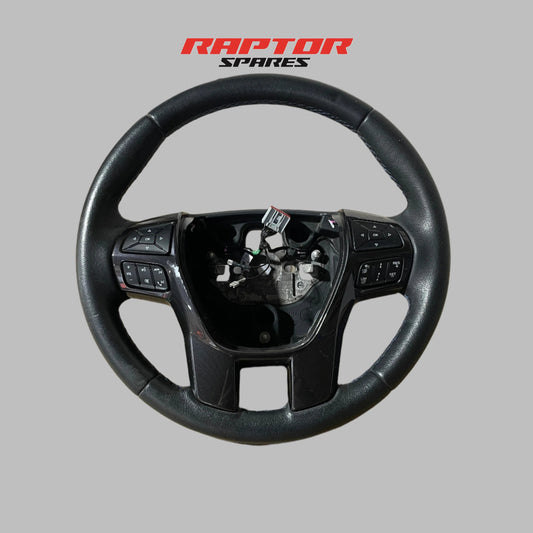 Ford Ranger Steering Wheel Leather Black PX2 PX3 02/2017 to 04/2022 Genuine OEM
