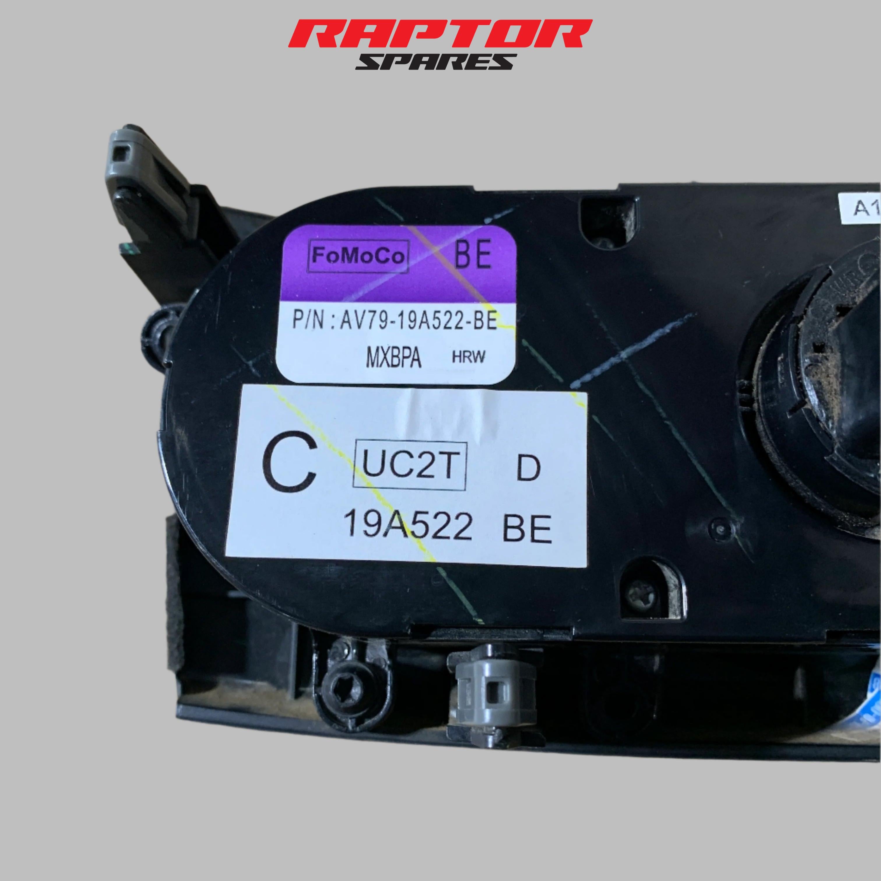 Mazda BT-50 HVAC Manual A/C Climate Control Unit AV79-19A522-BE (2011–2020)