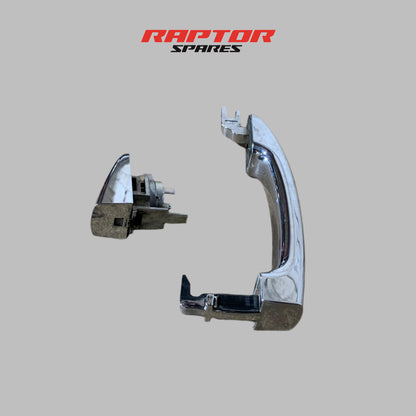 Mazda BT-50 2015–2020 Chrome Front Right Door Handle with Lock Cylinder OEM