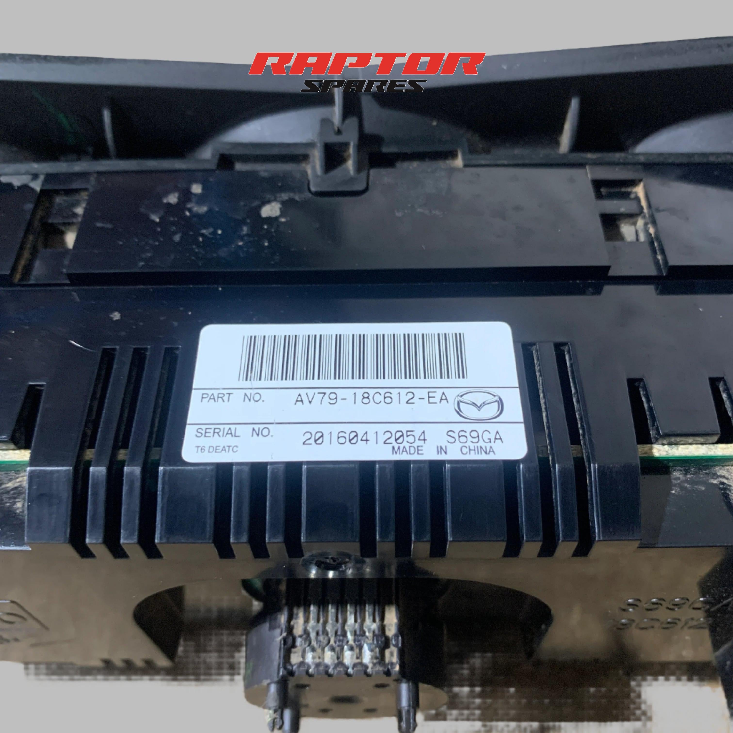 Mazda BT-50 Climate Control Unit Heater A/C Switch UP-UR 10/2011 to 06/2020