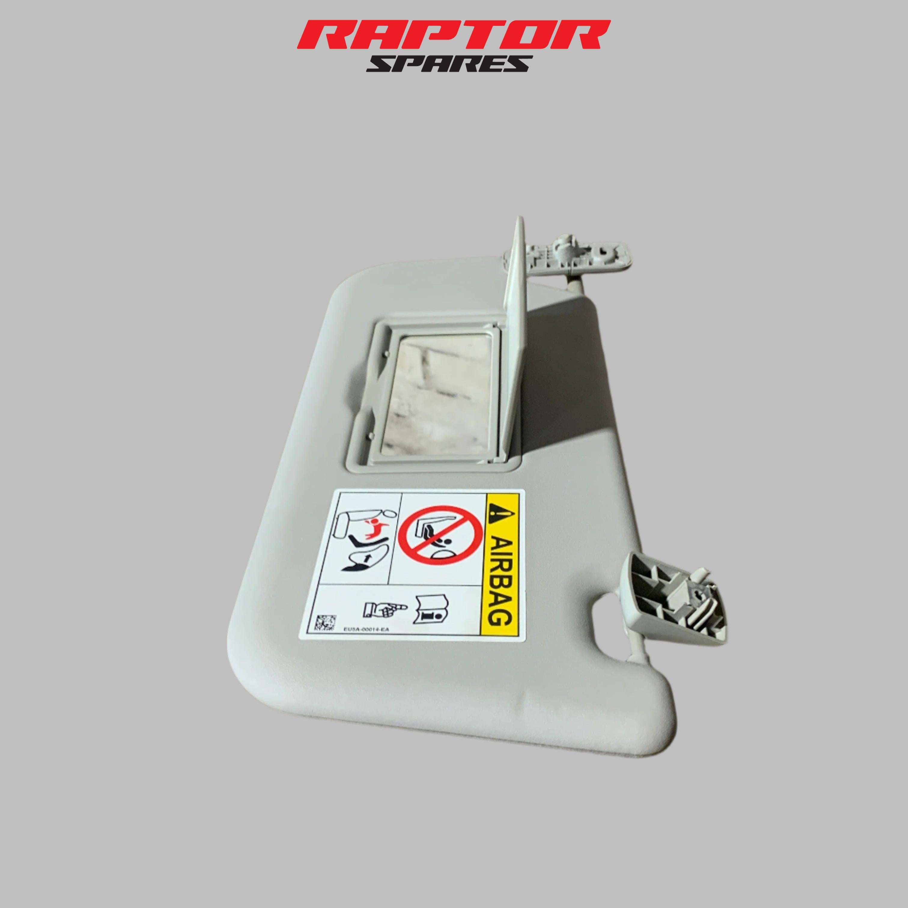 Mazda BT-50 Sun Visor Left Side OEM Grey with Vanity Mirror (2011–2020)