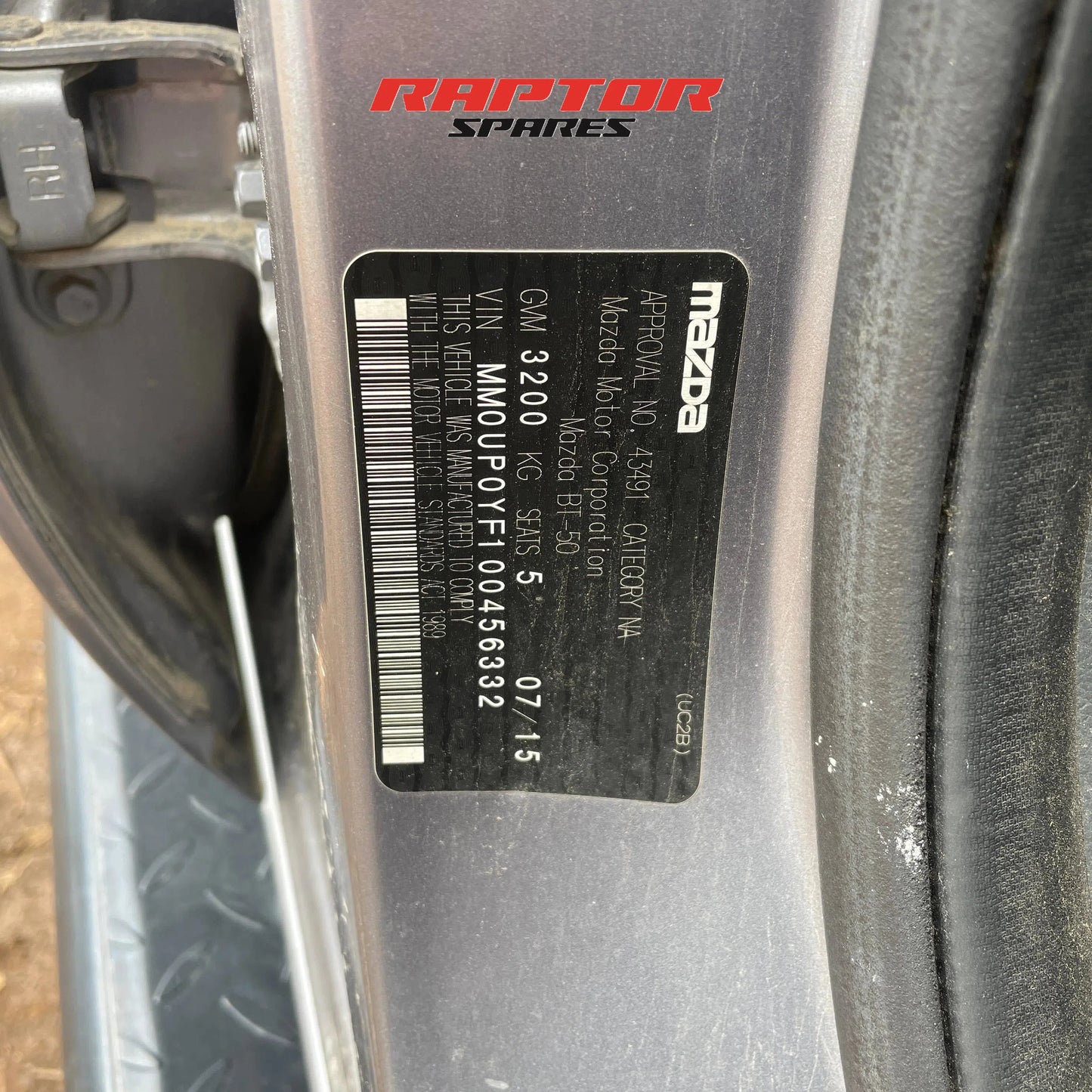 Mazda BT50 4x4 XT Double Cab 2015 3.2L Diesel Manual Transmission